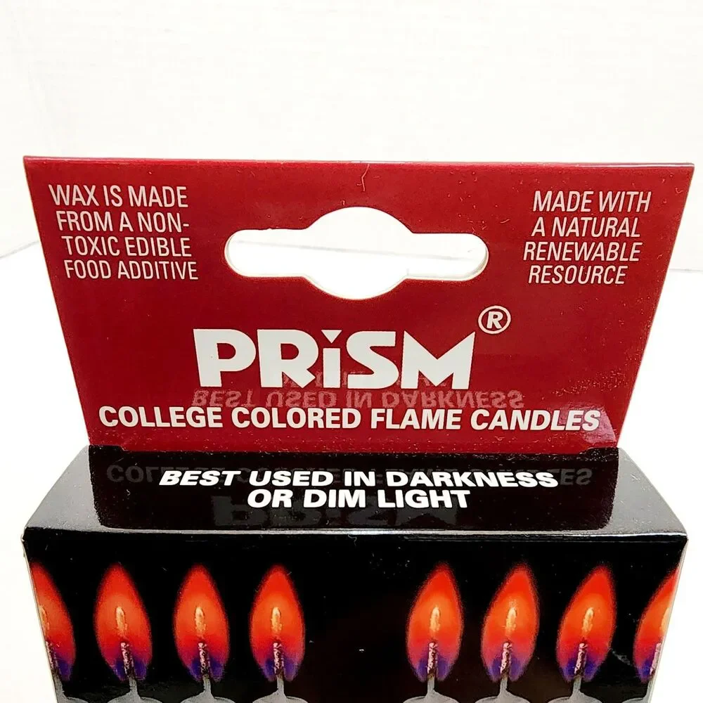Ohio State Buckeyes Colored Flame Candles Gray with Scarlet Flame 12 count NEW